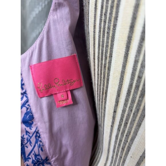 Lilly Pulitzer Mila Sleeveless Shift Dress Womens Size 6 Safari As I Can See - Picture 5 of 7